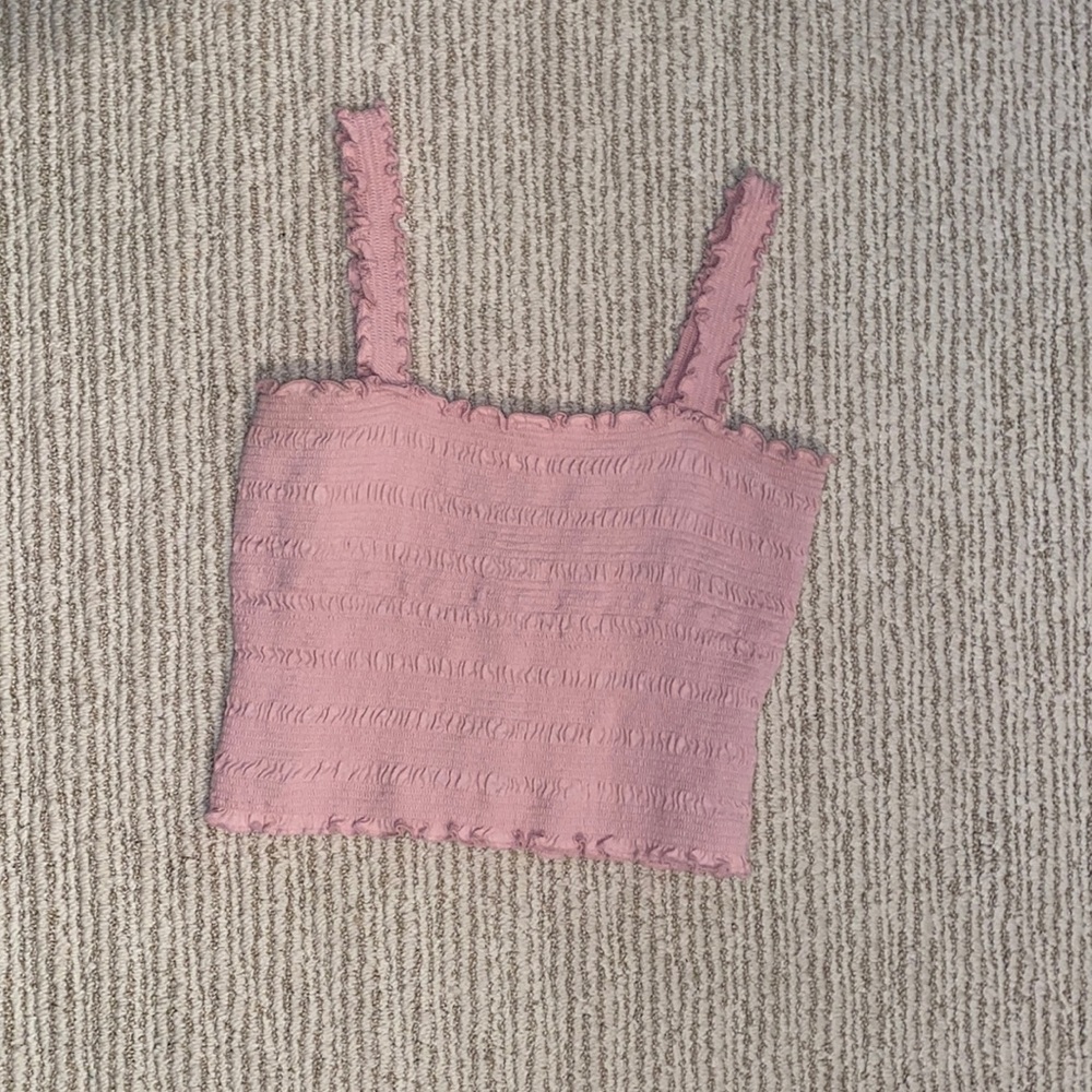 Pink Cropped Top